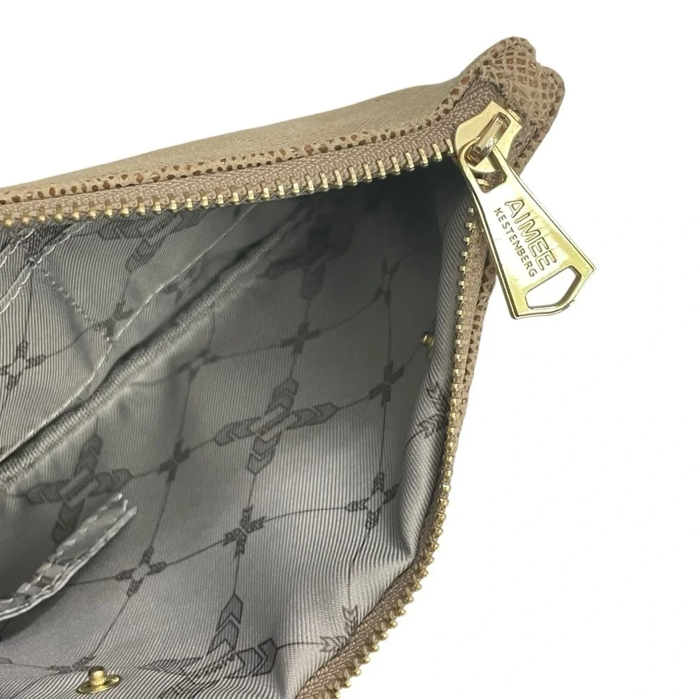 Aimee Kestenberg Snake skin pattern leather  Clutch